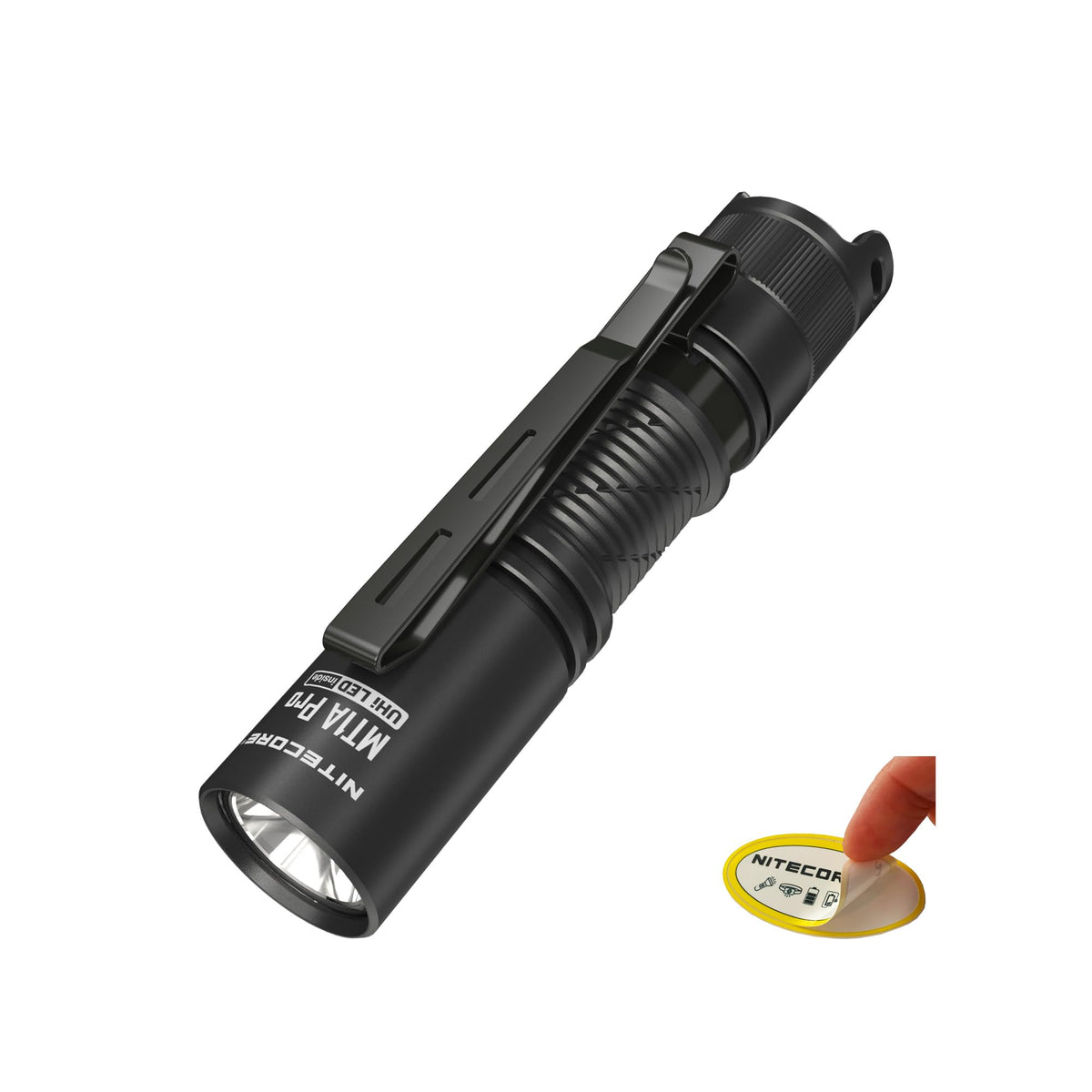 Nitecore MT1A Pro with pocket clip for quick access during night tasks.