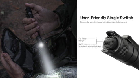Nitecore MT2A Pro withstands 1-meter drops for rugged use.