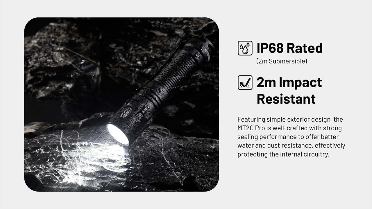 Compact EDC flashlight ideal for everyday carry and outdoor adventures.