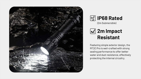 Compact EDC flashlight ideal for everyday carry and outdoor adventures.