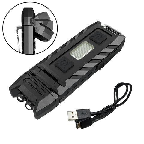 Nitecore Thumb 85 red light mode ideal for night navigation.