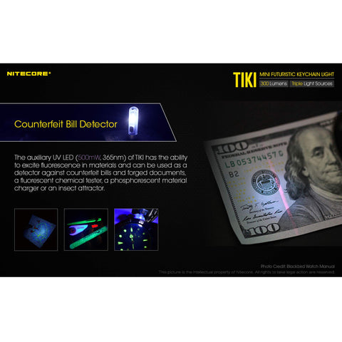 Nitecore Tiki IP66 weatherproof design withstands rain and dust.