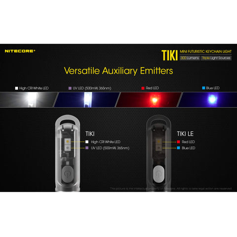 Nitecore Tiki lightweight body at 0.42 oz supports effortless EDC.