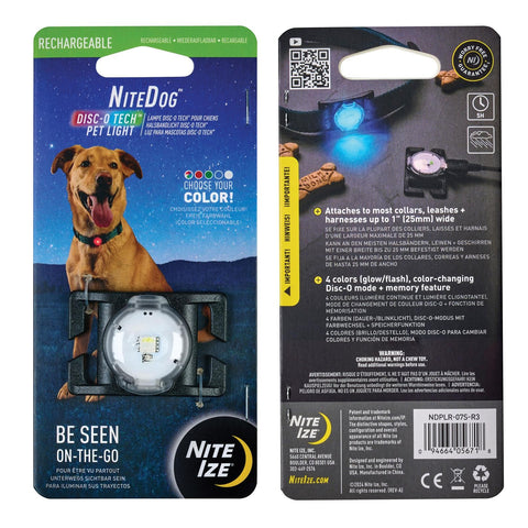 Nite Ize NiteDog aiding safe night walks and camping
