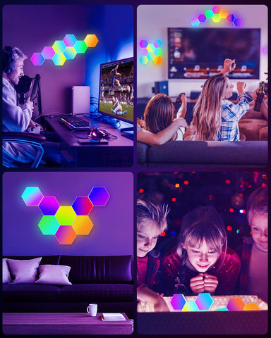 NIUCOO hexagon LED panel gift idea for celebrations and gatherings.