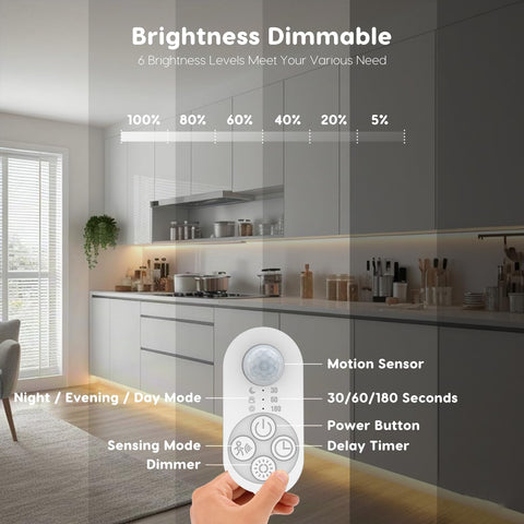 NIVOTA warm white 3000K glow along a stairwell for gentle visibility