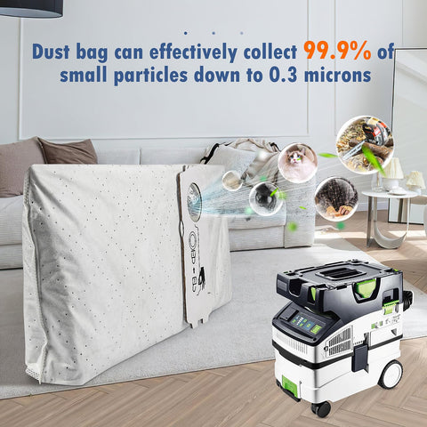 NIXOOT 204308 CTC Midi filter bag for Festool CT Midi systems.