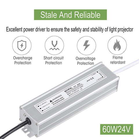 NIYIPXL LED Driver aluminum housing showing heat dissipation design