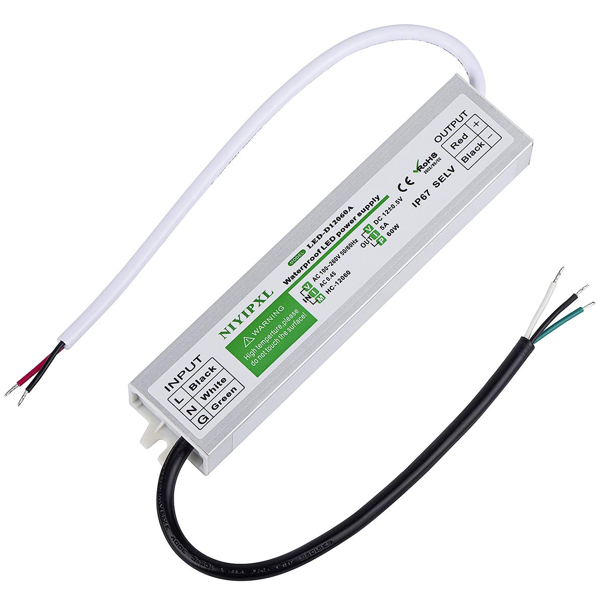 NIYIPXL LED driver IP67 outdoor housing for weatherproof power