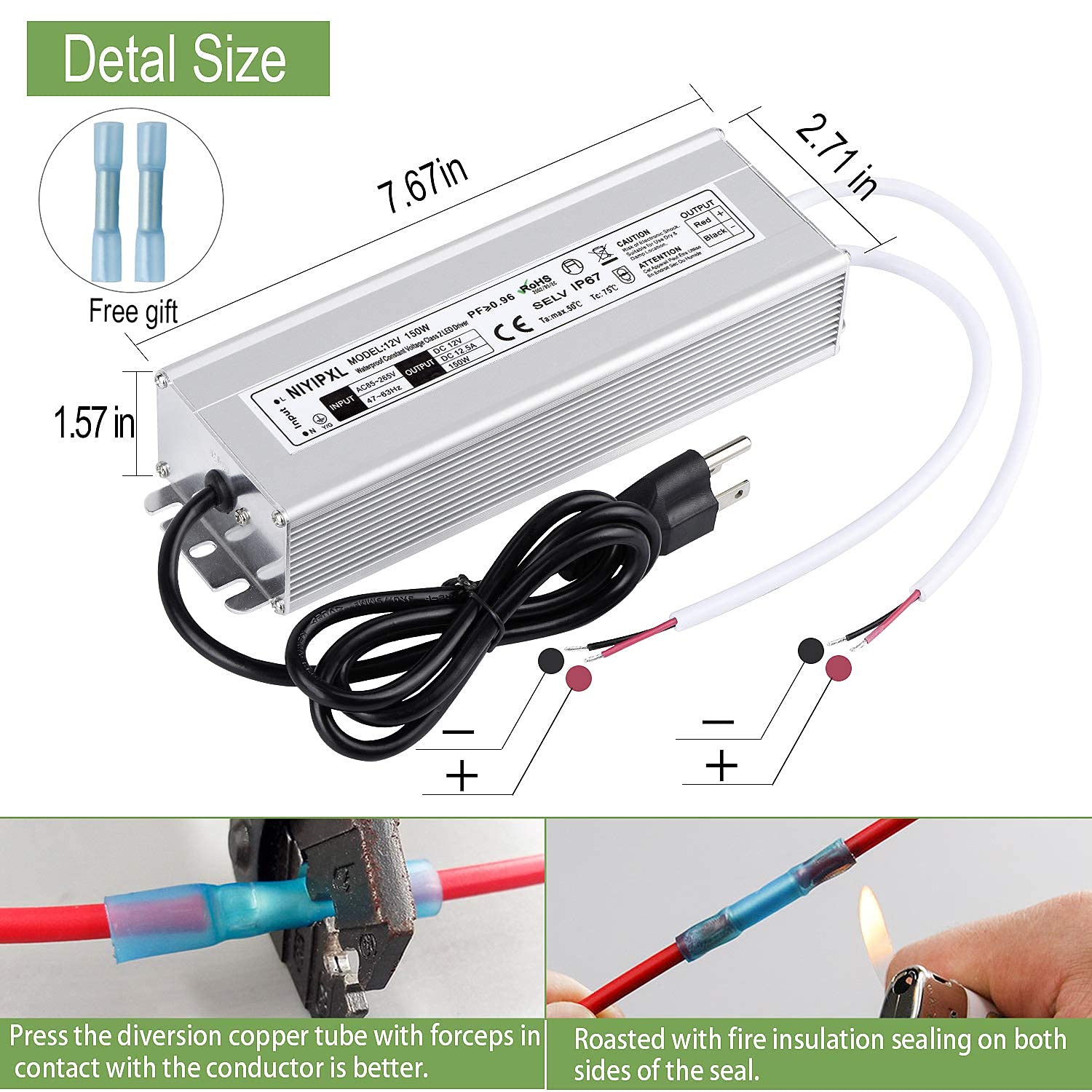 NIYIPXL LED driver supports a wide range of LED loads for projects.