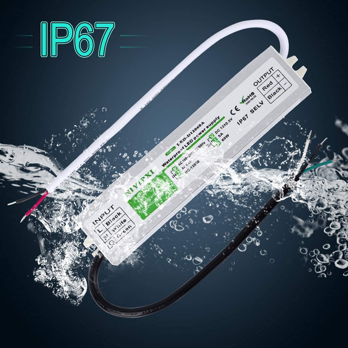 NIYIPXL pack of 6 LED drivers in sealed product box for bulk orders.