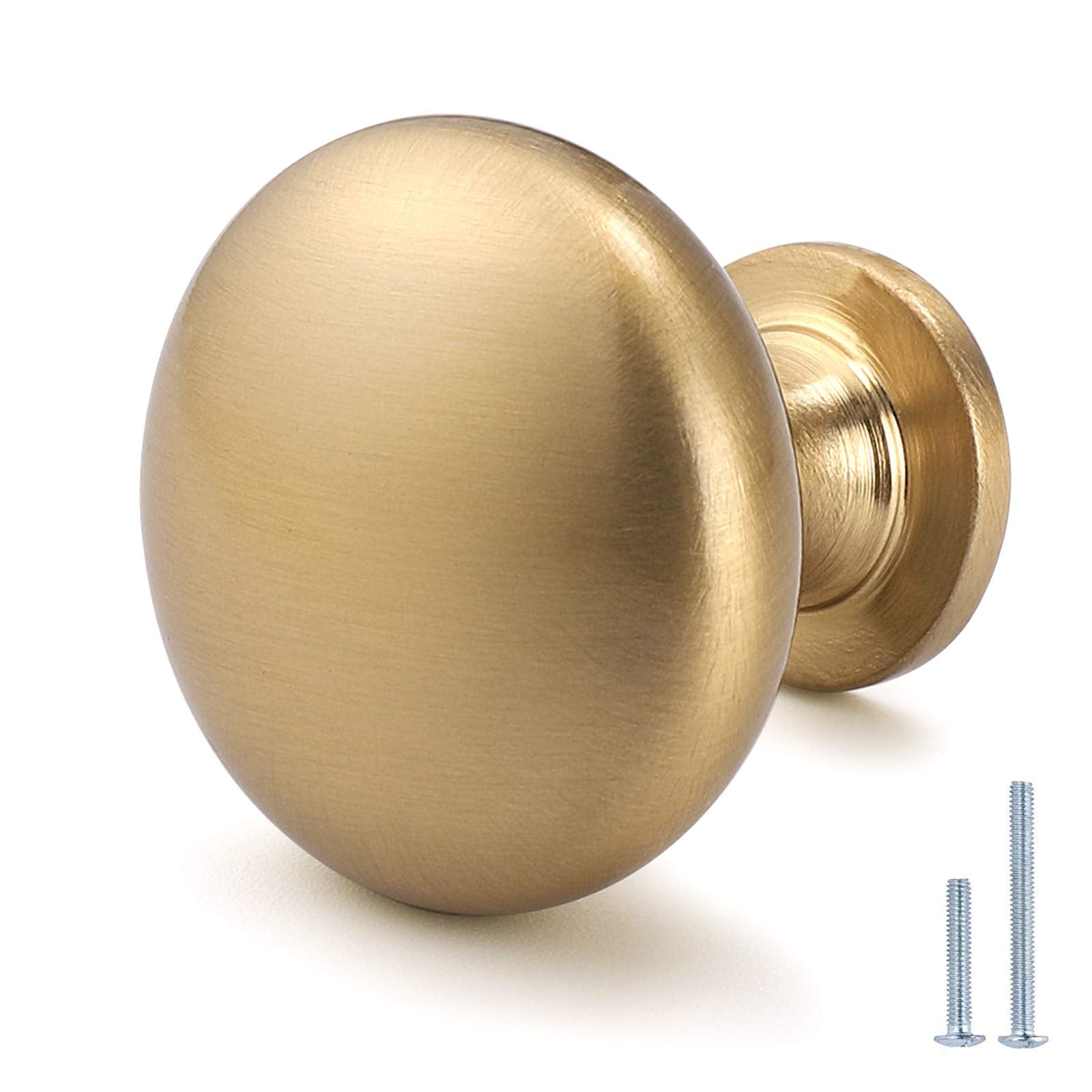 NIZADO aged brass knobs give a warm, timeless look for cabinetry