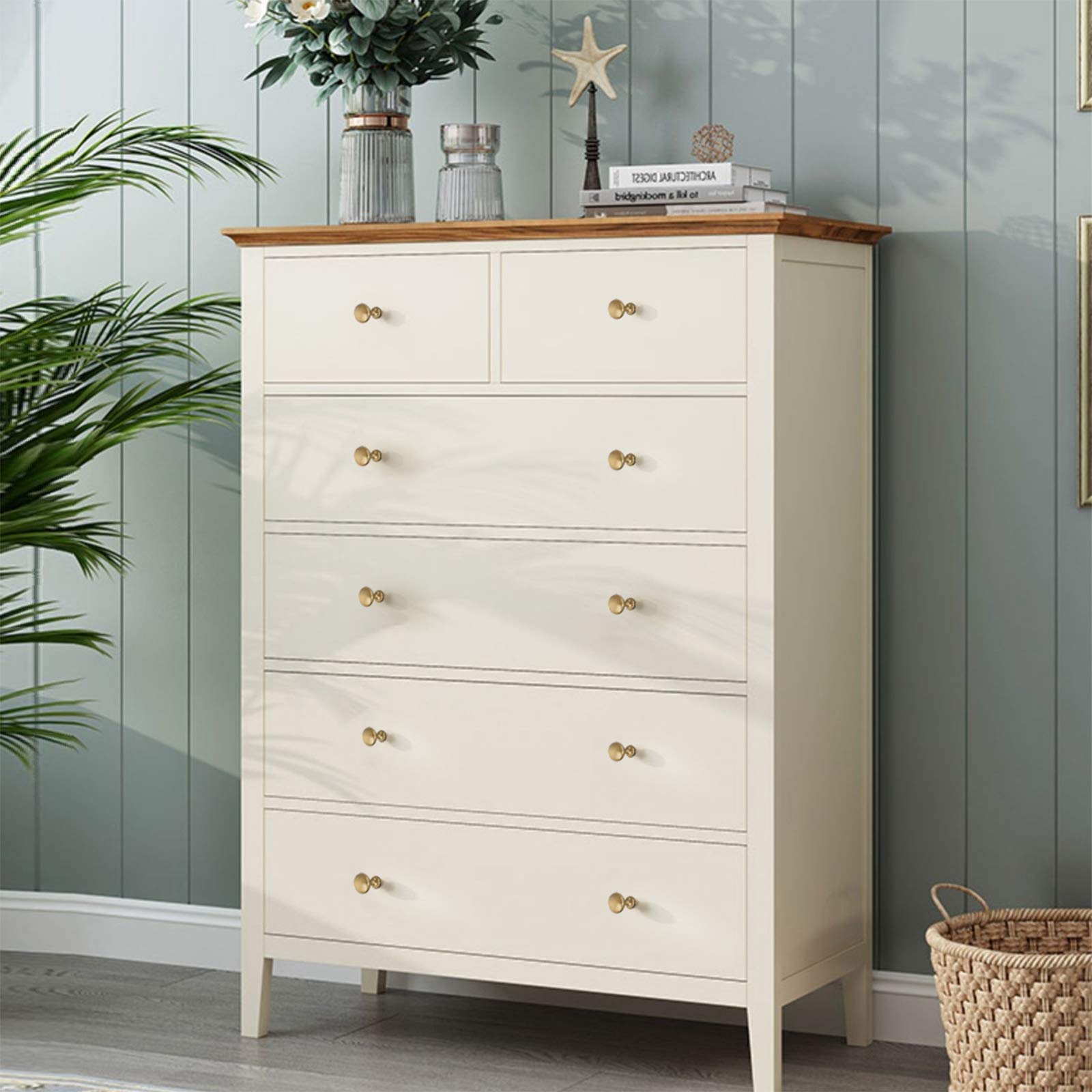 NIZADO antique brass dresser knob 1-1/5 inch enhances drawers with warm luxury