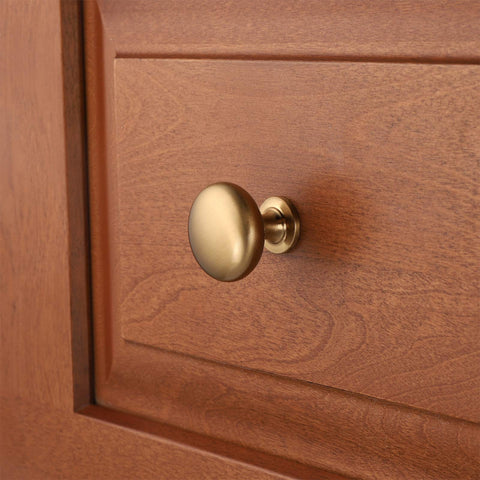 NIZADO champagne bronze drawer knob closeup highlights detailed finish