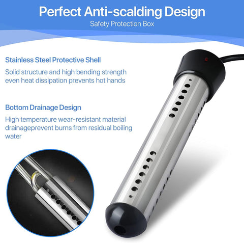 NJ FOREVER portable camping heater fits into travel kit