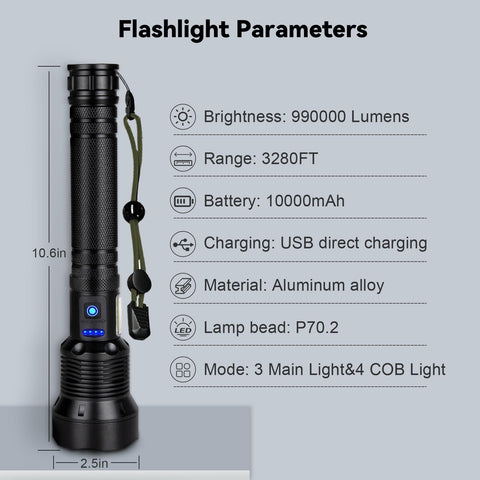 NJ FOREVER flashlight hanging strap for easy carrying