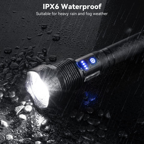NJ FOREVER flashlight IPX6 waterproof build in rugged environment