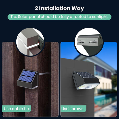 NJOYNOOK solar light installs easily without wires or power connections.