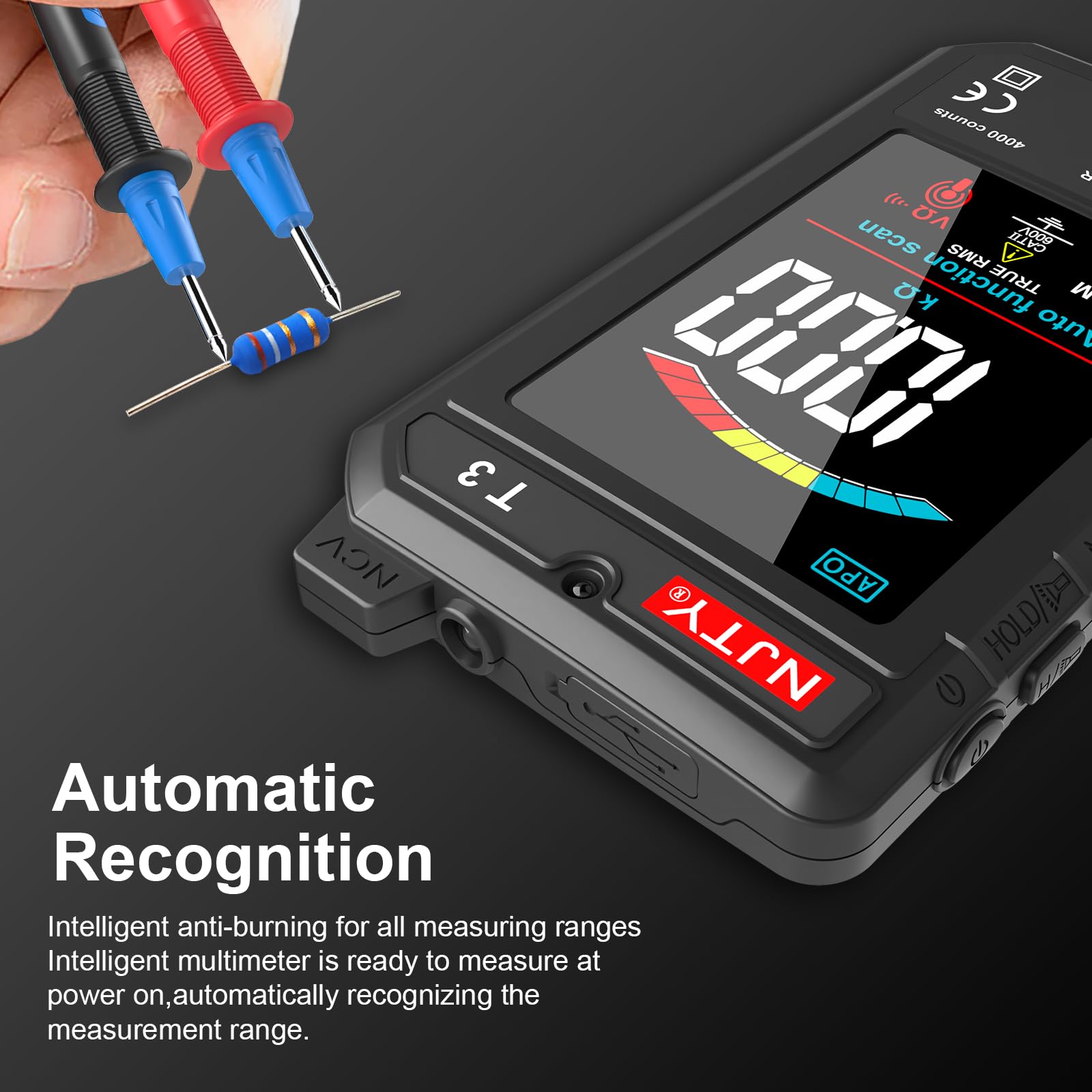 NJTY T3 auto-off saves battery after brief inactivity.