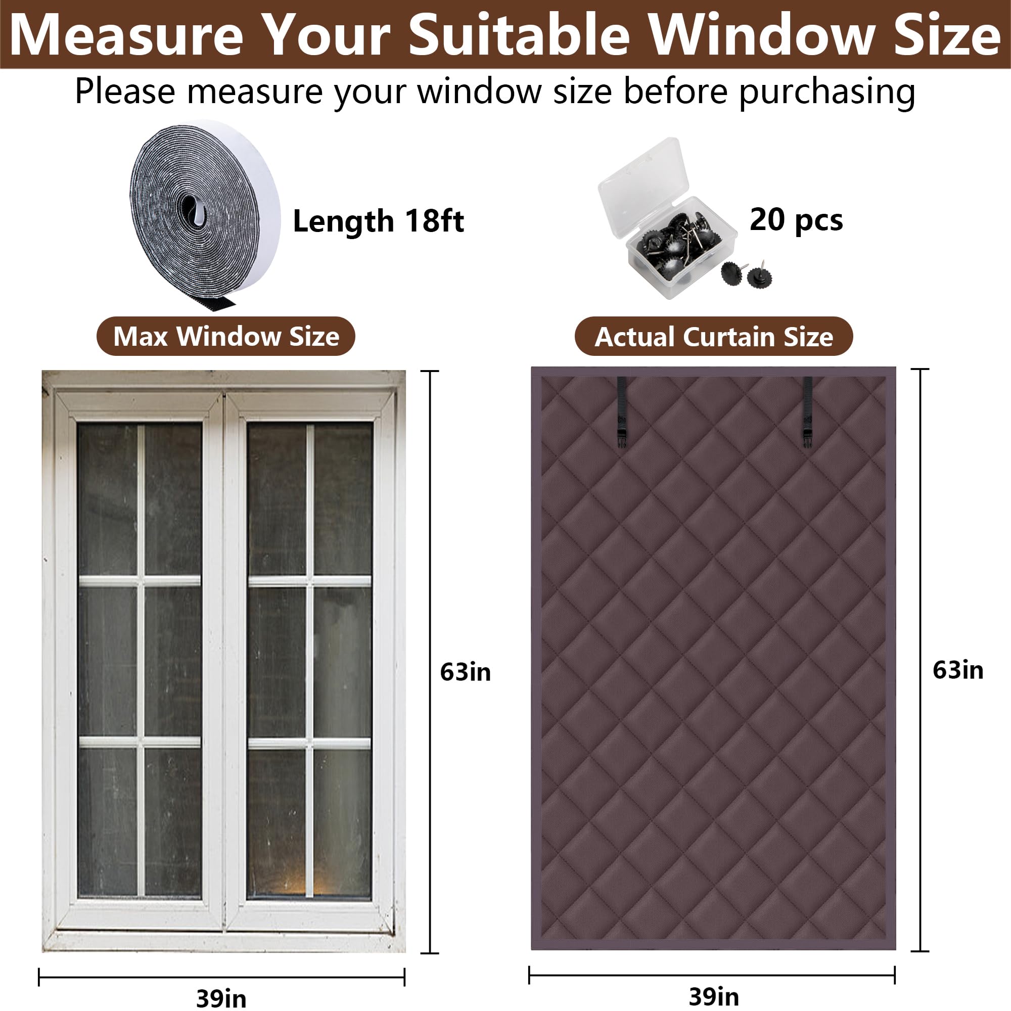Nkiy Quen 18-foot fasteners roll enables quick, secure window installation.