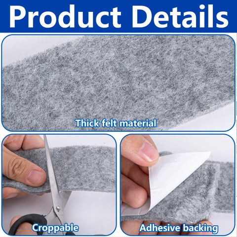 Nkiy Quen 5mm thick moisture strip close-up highlights premium felt and absorption