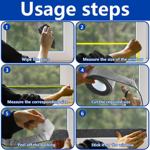 Nkiy Quen adhesive-backed strips install quickly on windows for instant moisture management