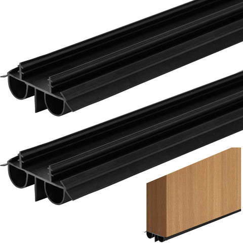 Nkiy Quen double bubble door sweep package ready for quick installation to reduce drafts