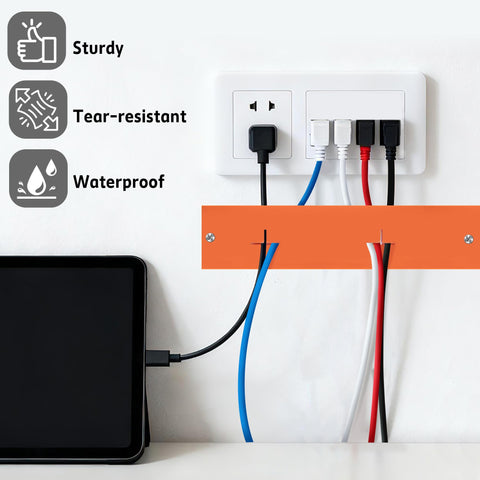 Cross-hole spacing helps hold wires securely during drywall and installation.
