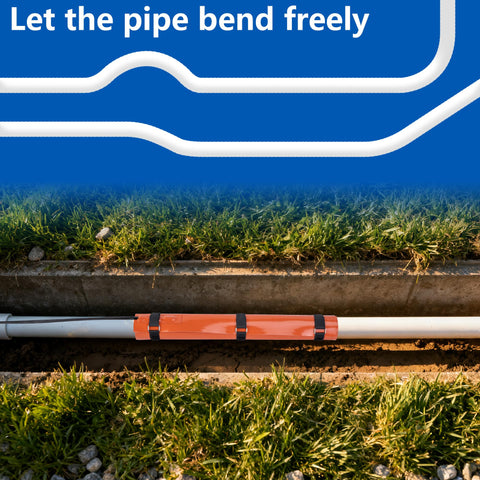 Heat blanket footprint covers 17 by 8.6 inches for standard pipes