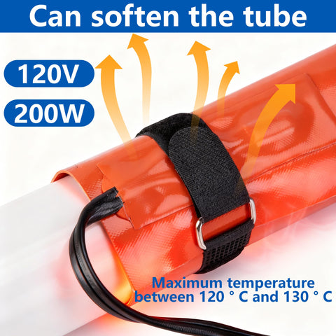 PVC pipe heated with Nkiy Quen for smoother shaping