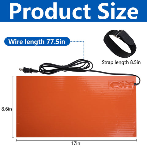 Nkiy Quen heat blanket secured with straps for stable heating
