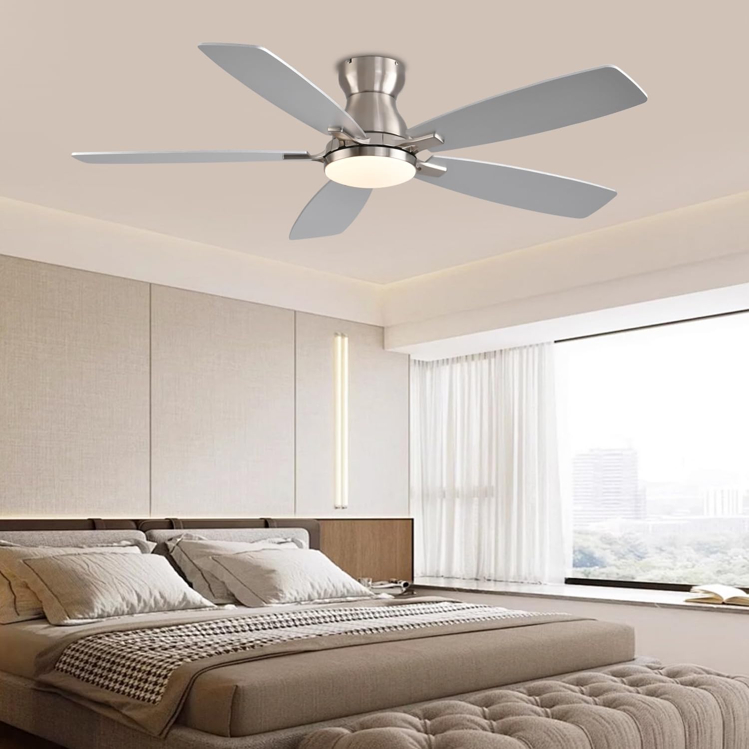 NKPU remote and app offer centralized fan and light control.