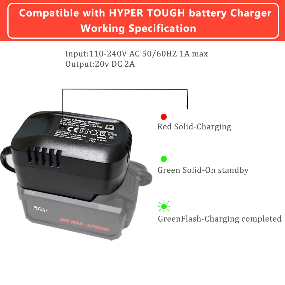 nlkvilla-us plug image demonstrates compatibility with US outlets for quick charging.
