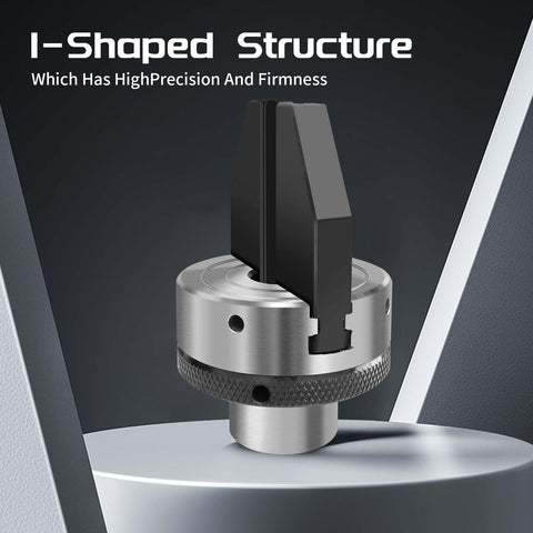 NNBWKIXI pen drilling chuck jaw closeup with V-slot alignment