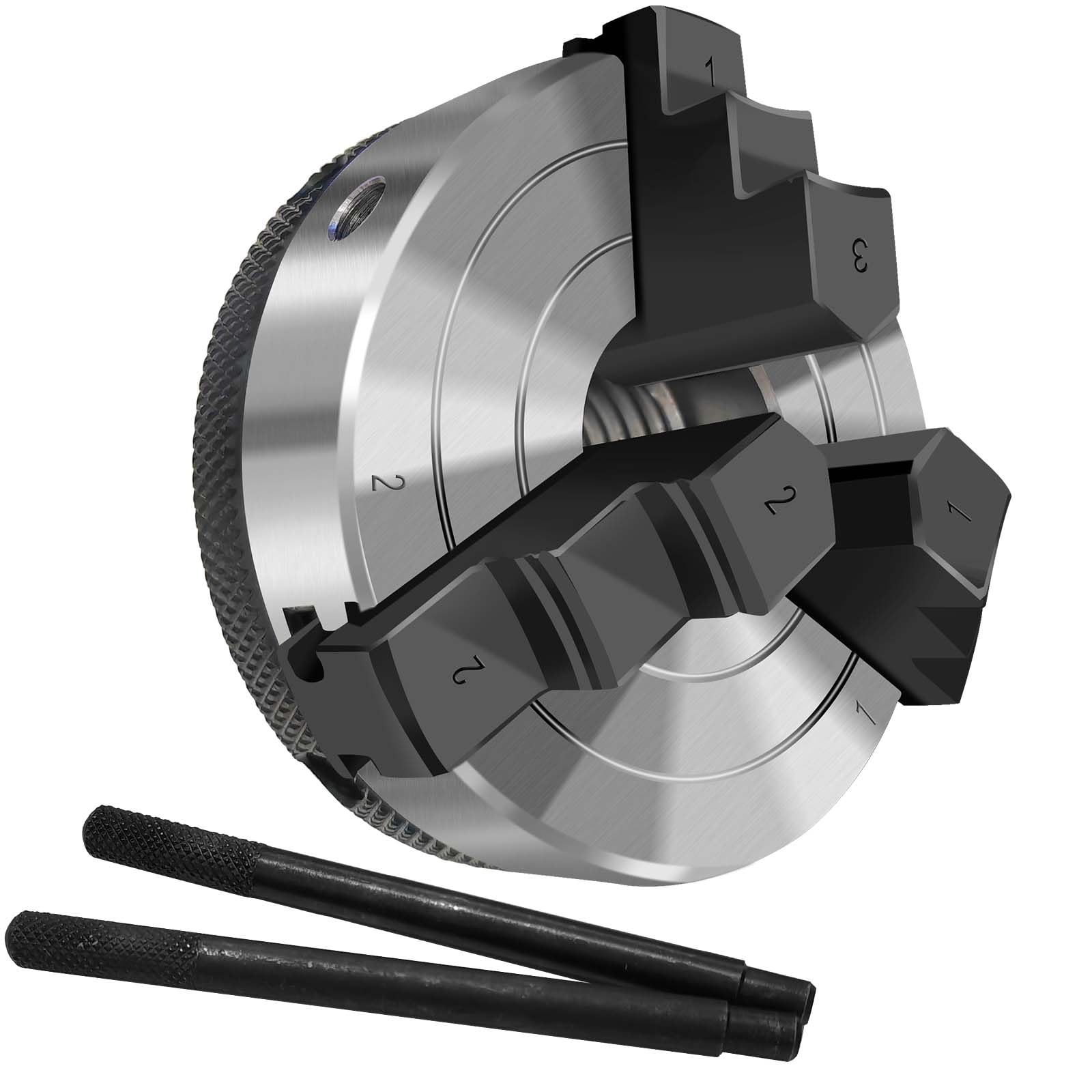 NNBWKIXI wood lathe chuck with 3 jaws for precise clamping
