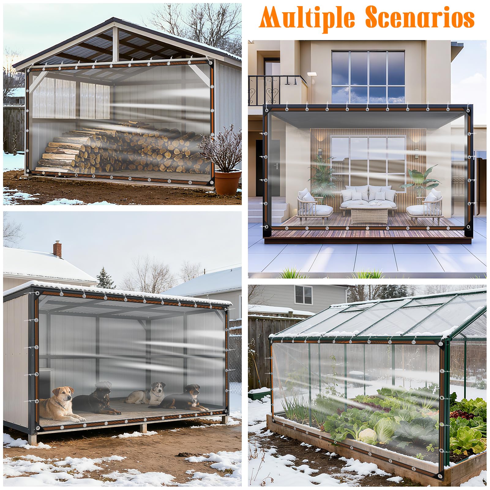 NNG tarp coverage for chicken coops keeps wind and rain out.