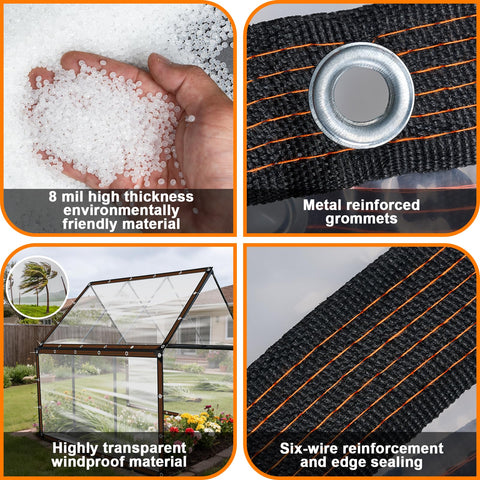 NNG tarp allows light to pass, ideal for greenhouse or sunlit patio applications.