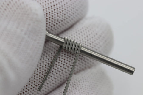 NNK Clapton wire Ni90 Ni80 mix detail for flavor-focused coils.