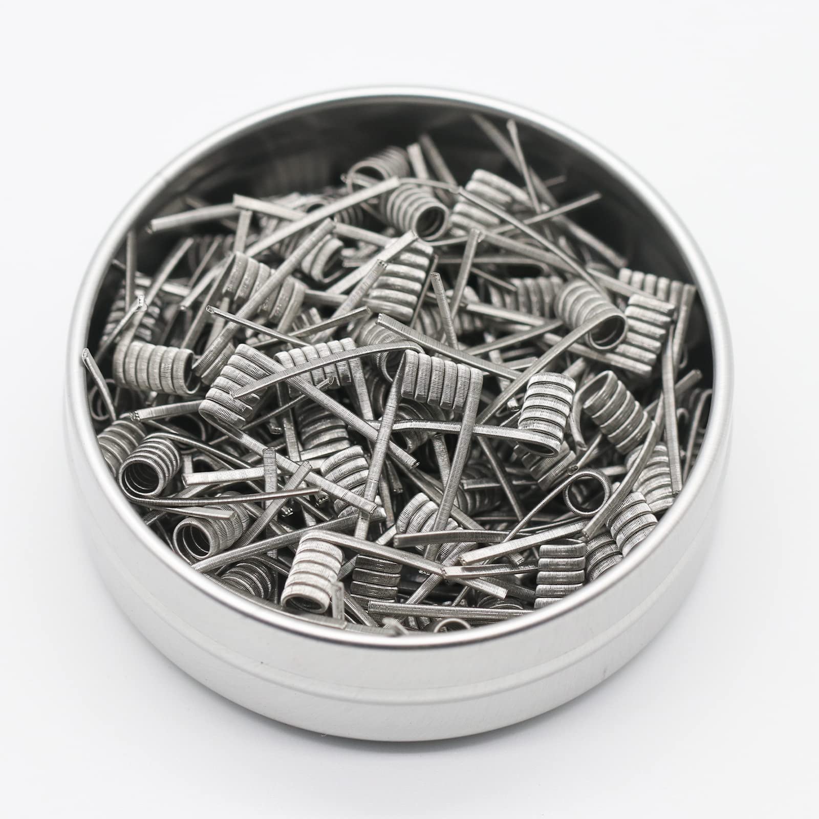 NNK fused Clapton coil Ni90+Ni80 closeup showing 0.26Ω for consistent builds.