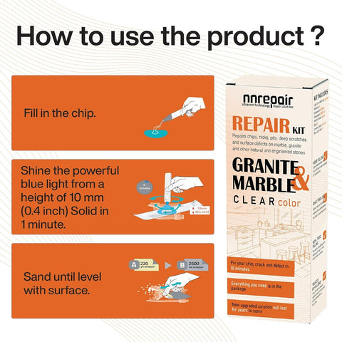 NNREPAIR step-by-step instructions guide confident at-home countertop fixes