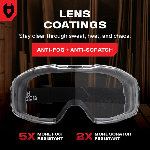 NoCry adjustable wide headband ensures comfortable wear with helmets.