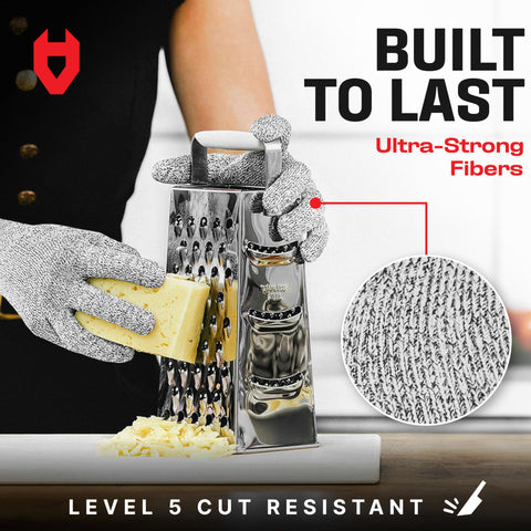NoCry ambidextrous kitchen gloves fit both hands for versatile use.
