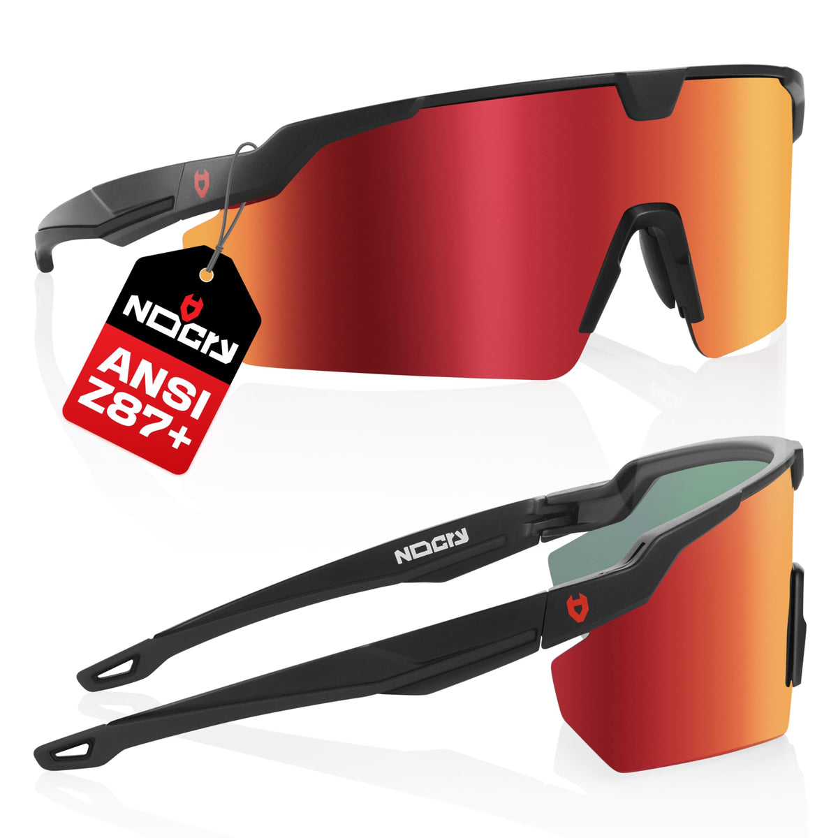 nocry ANSI Z87 sunglasses with anti-scratch coating for rugged outdoor work.