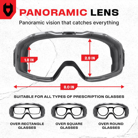 NoCry scratch resistant coating helps keep lenses clear in busy environments.