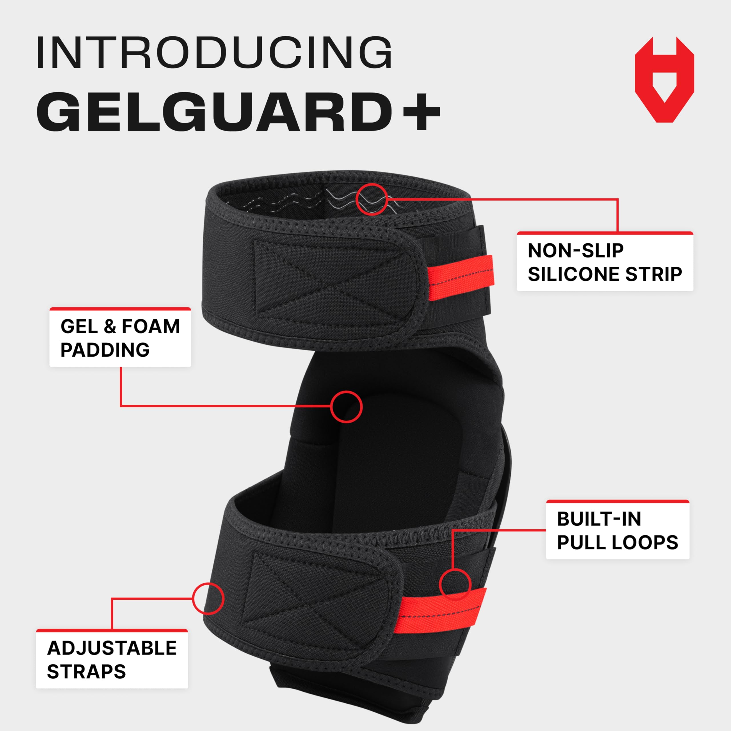 NoCry knee pads showing the dual-layer gel and foam cushion for comfort.