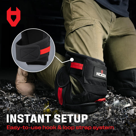NoCry knee pads built from durable materials ready for heavy use.