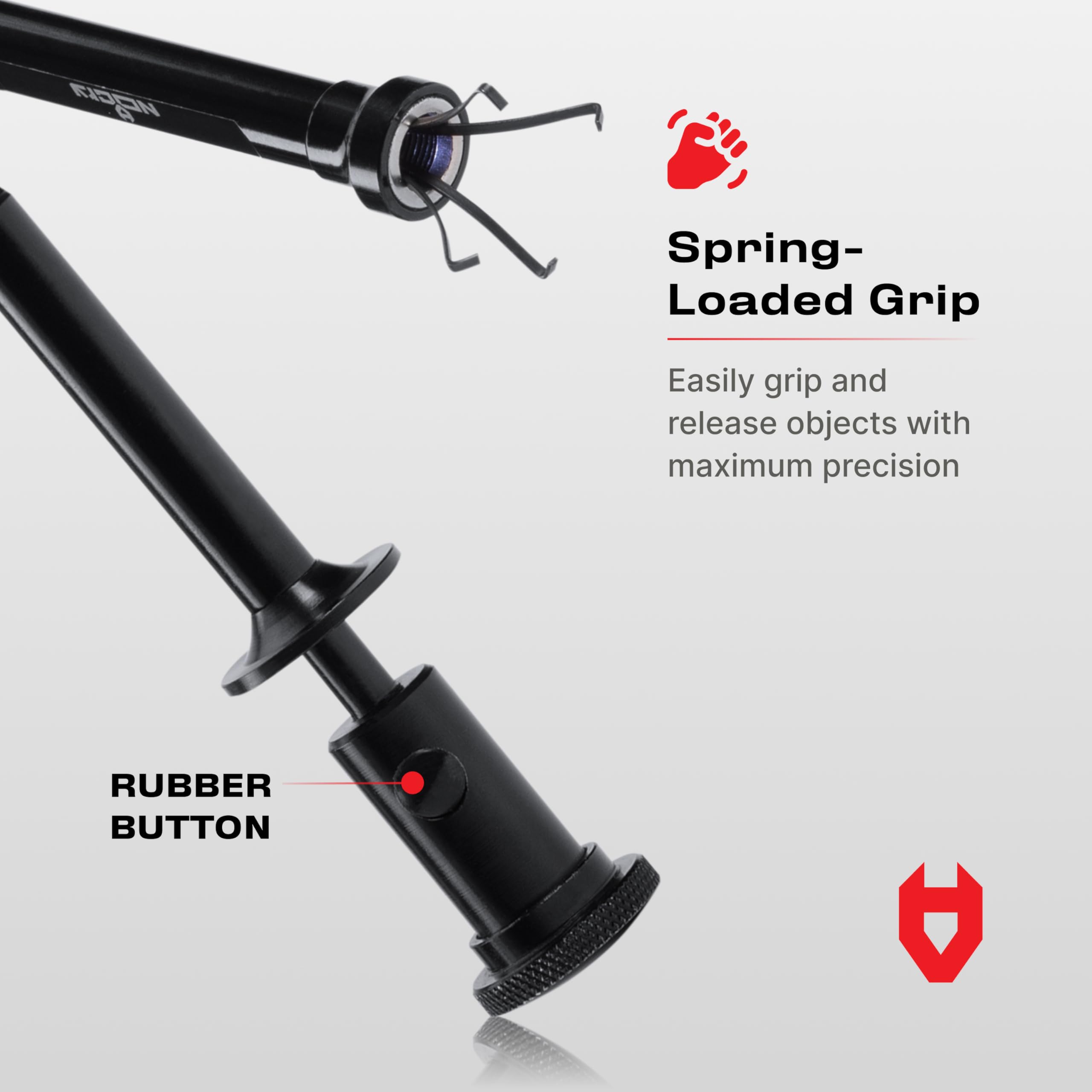 NoCry magnetic tip with 5 lb pull for challenging metal items.