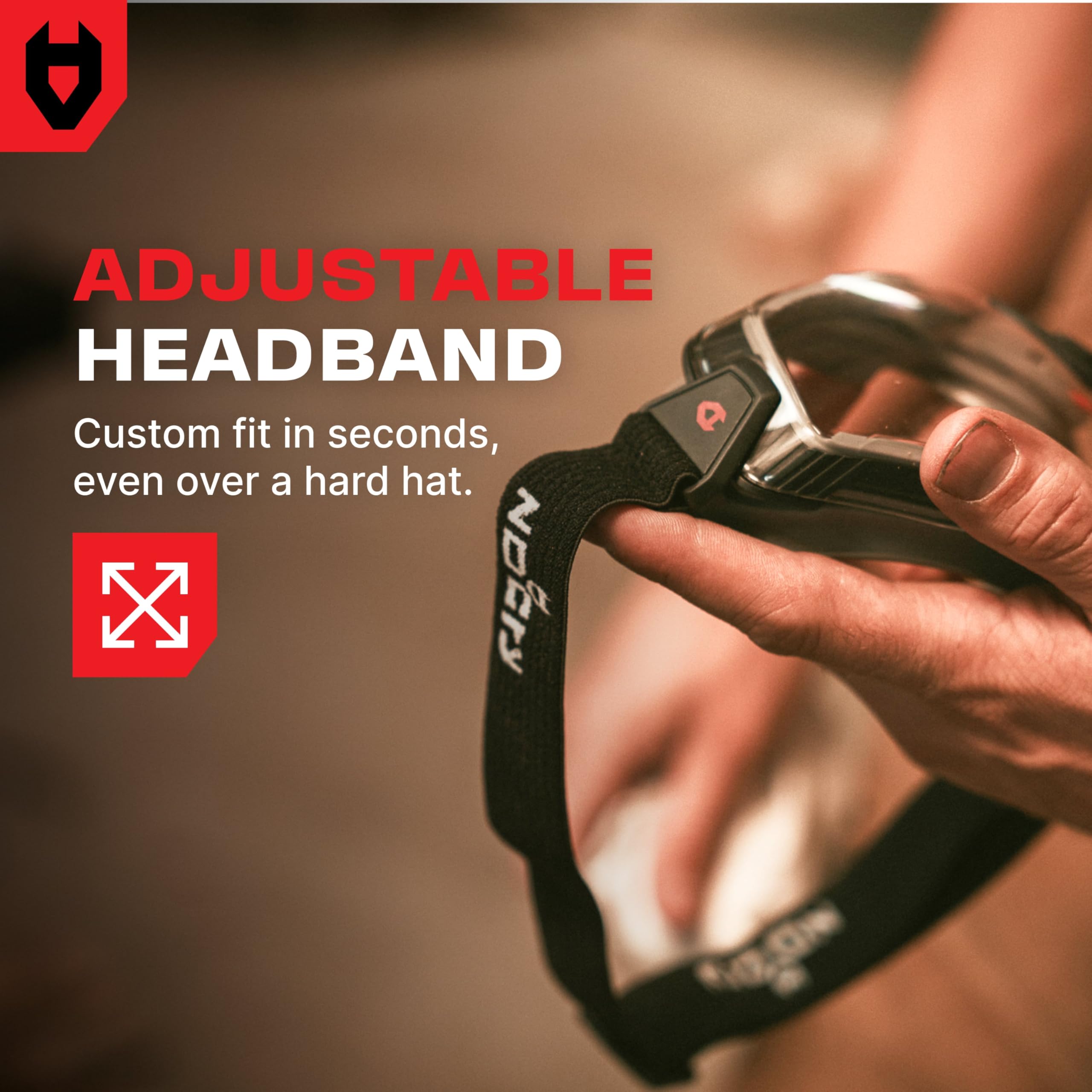 NoCry goggles work over glasses for easy all day protection.
