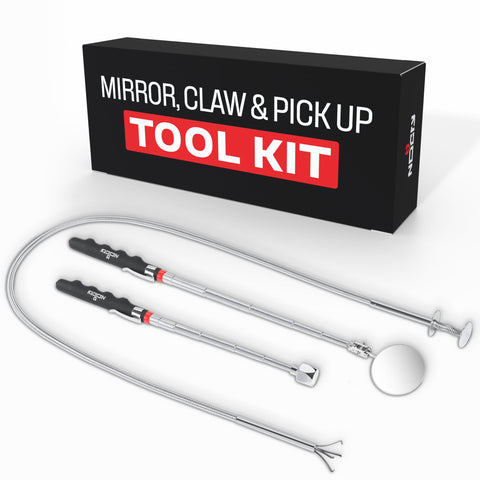 NoCry premium telescoping magnetic pickup tool in use reaching a tight space