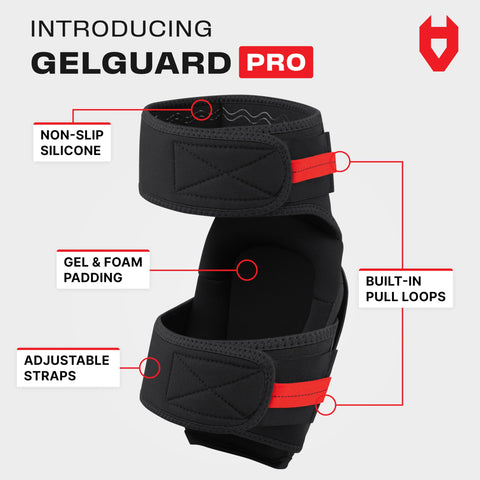 NoCry knee pads with anti-slip cap provide better grip on slick surfaces.